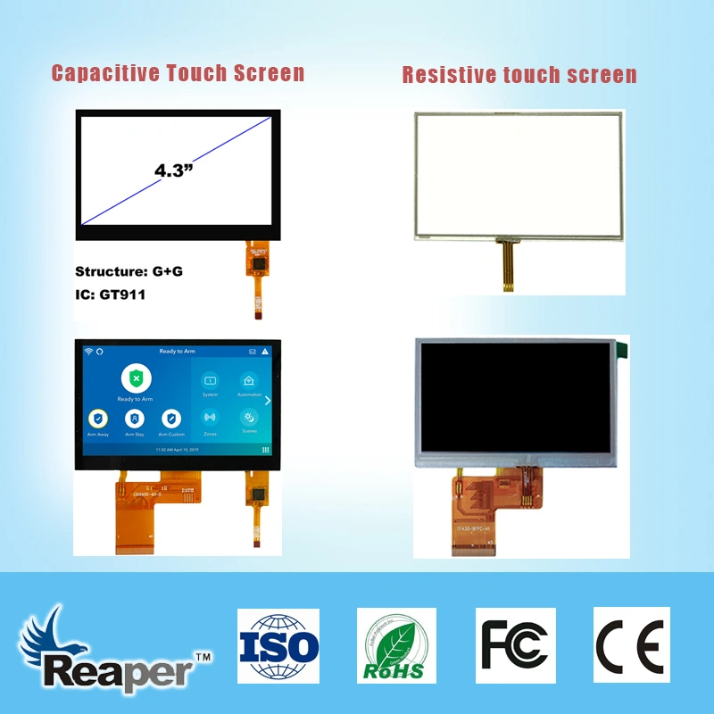4.3inch LCD Display with 800X480 IPS Viewing RGB 40pin Optional CTP or Rtp Apply for Industrial/Medical/Equipment/Automative