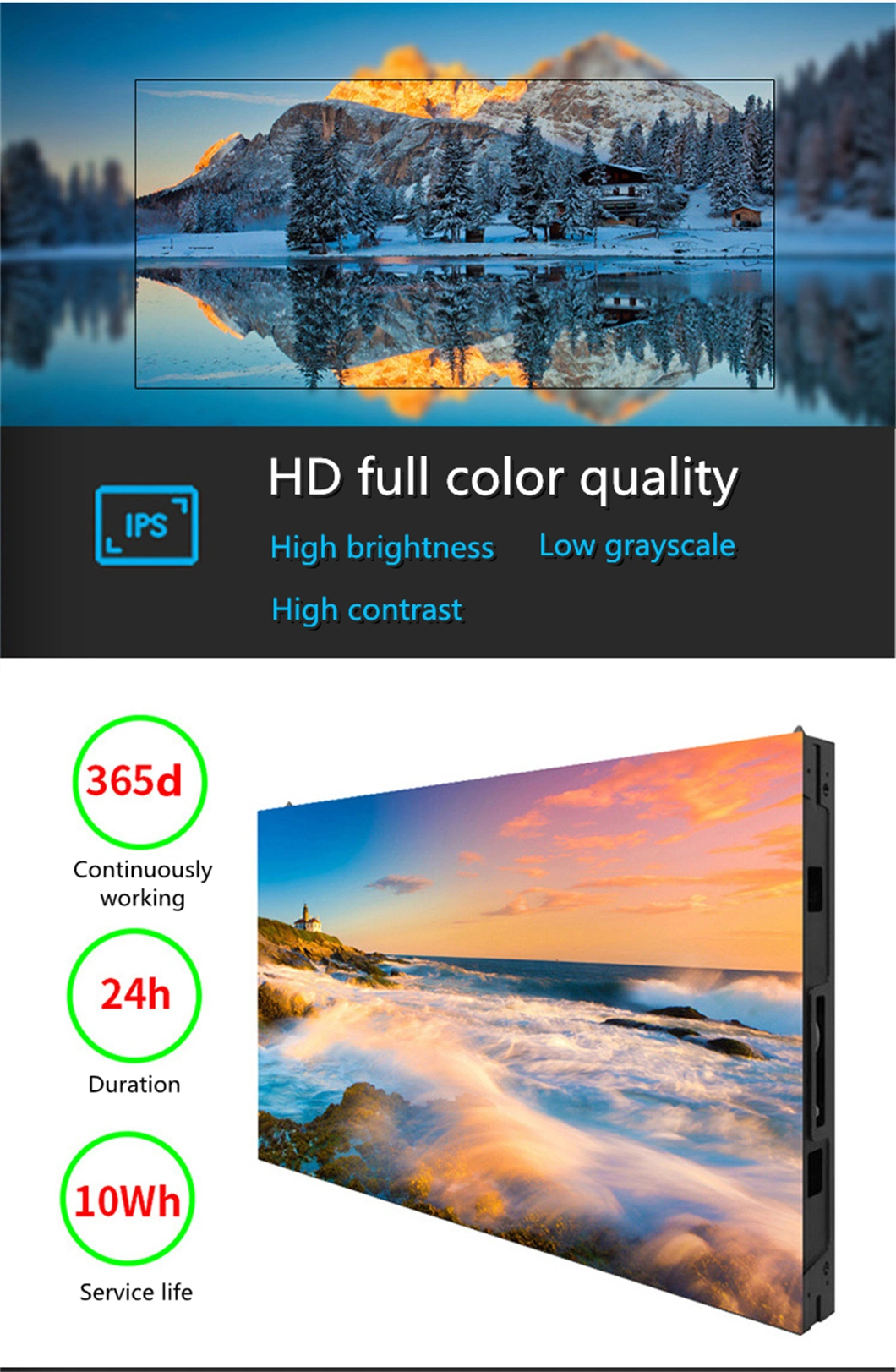 HD Indoor Fine-Pixel Pitch LED Mini Display P1.25 LED Video Wall Indoor Super-Fine Pitch Linear LED Display