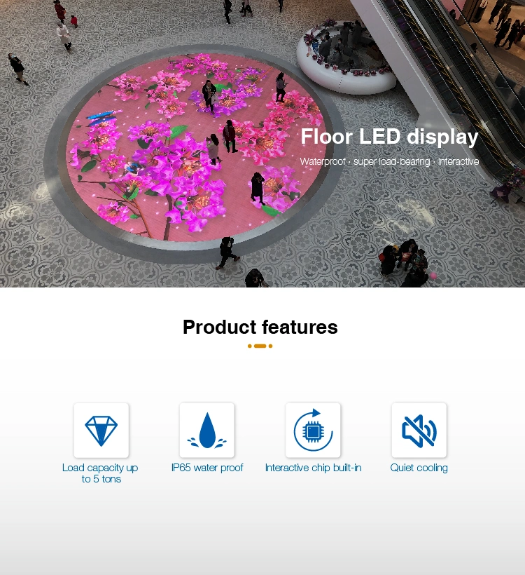 IP 67 Outdoor P6.25 P7.8 P8.9 Pixel Urban Centers Floor Fountain Video LED Display for Stage Billboard Fixed LED Video Panel