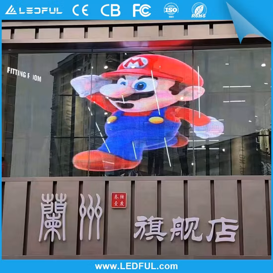 Pixel Pitch P2.6/P3.9 High Brightness Transparent LED Display