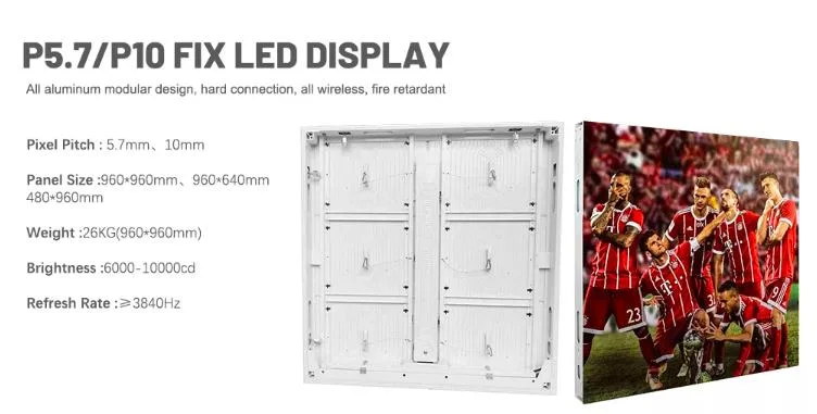 P3 P4 P5 P6 P8 P10 Fixed Outdoor LED Advertising Display Screens Video Wall