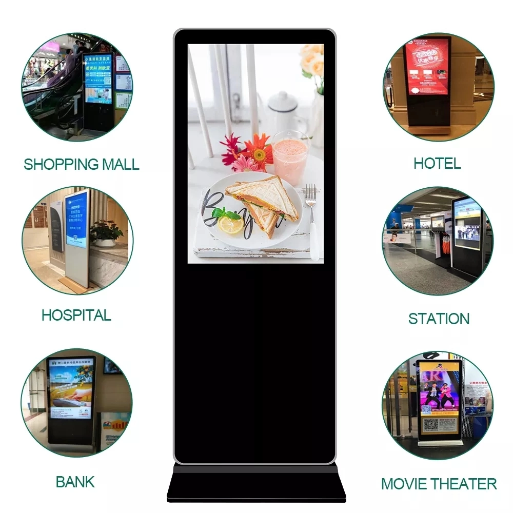 Indoor Portable Smart Advertising Player LED Screen Poster Display for Shopping Mall